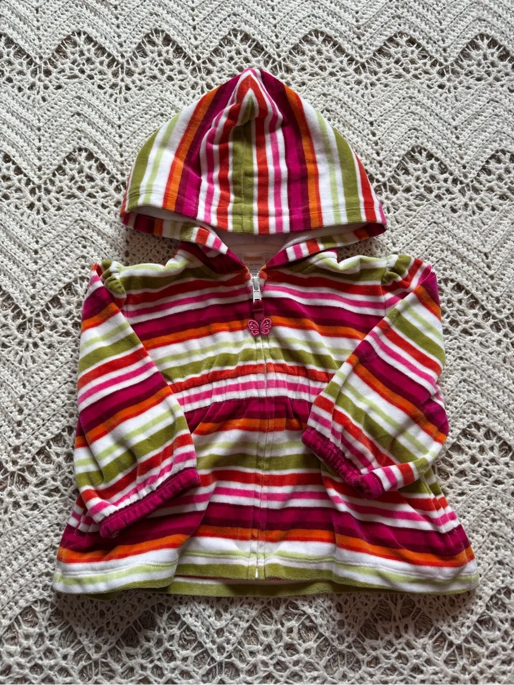 Y2K Gymboree Girl 12-24 mos Bundle Orange Pink Floral Stripe Outfits Cute